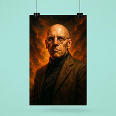 Epic Michel Foucault portrait poster 6