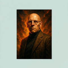 Epic Michel Foucault portrait poster 8