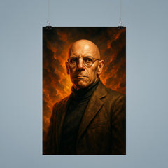 Epic Michel Foucault portrait poster 9