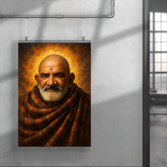 Epic Neem Karoli Baba portrait poster 4