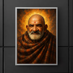 Epic Neem Karoli Baba portrait poster 5