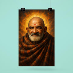 Epic Neem Karoli Baba portrait poster 6