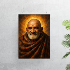 Epic Neem Karoli Baba portrait poster 7