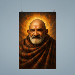Epic Neem Karoli Baba portrait poster 9