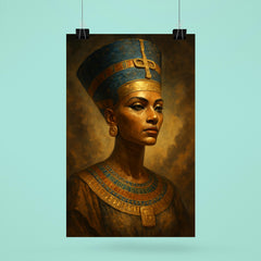 Epic Nefertiti portrait poster 6