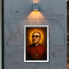 Epic Oscar Romero portrait poster 2