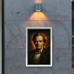 Epic Richard Feynman portrait poster 2