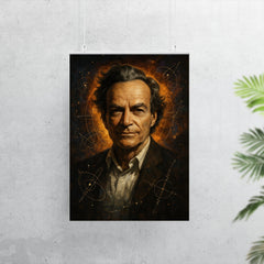 Epic Richard Feynman portrait poster 7