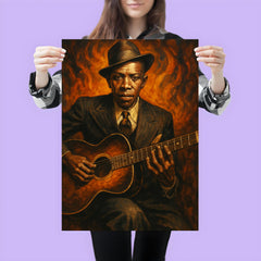 Epic Robert Johnson portrait poster 3