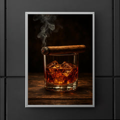 Epic smoky whiskey glass and cigar poster 5