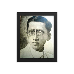 Epifanio de los Santos framed print on a plain backdrop in size 8"x10".