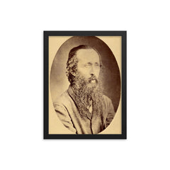 Epifanio Mejia framed print on a plain backdrop in size 12"x16".