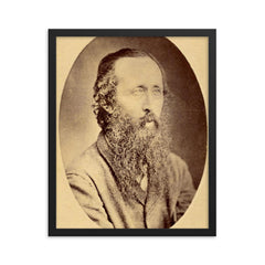 Epifanio Mejia framed print on a plain backdrop in size 16"x20".