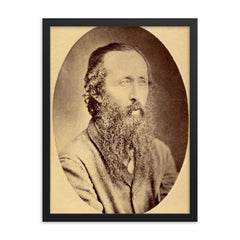 Epifanio Mejia framed print on a plain backdrop in size 18"x24".