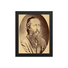 Epifanio Mejia framed print on a plain backdrop in size 8"x10".