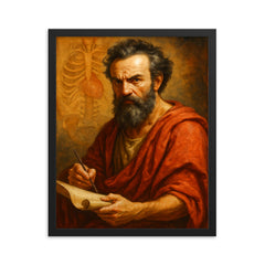 Erasistratus framed print on a plain backdrop in size 16"x20".