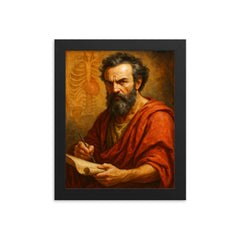 Erasistratus framed print on a plain backdrop in size 8"x10".