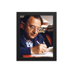 Erich Fromm framed print on a plain backdrop in size 8"x10".