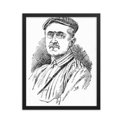 Erich Zugmayer framed print on a plain backdrop in size 16"x20".