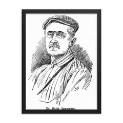 Erich Zugmayer framed print on a plain backdrop in size 18"x24".