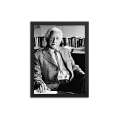 Erik Erikson framed print on a plain backdrop in size 12"x16".