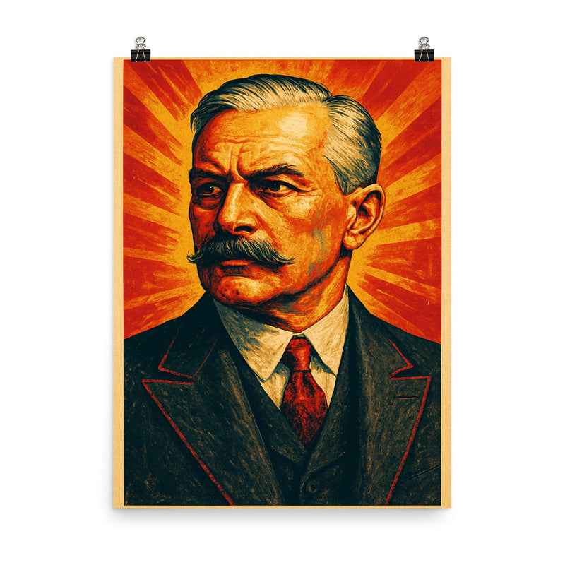 Erik Scavenius poster on a plain backdrop in size 8