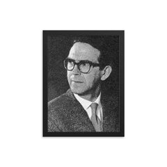 Erlendur Patursson framed print on a plain backdrop in size 12"x16".