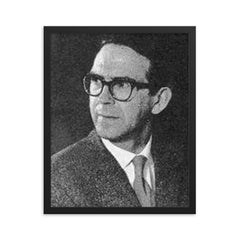 Erlendur Patursson framed print on a plain backdrop in size 16"x20".