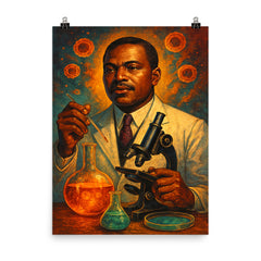 Ernest Everett Just poster on a plain backdrop in size 8"x10".