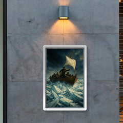 Ernest Shackleton lifeboat through ice crush poster 2