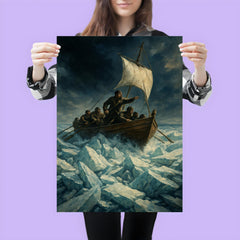 Ernest Shackleton lifeboat through ice crush poster 3