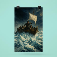 Ernest Shackleton lifeboat through ice crush poster 6