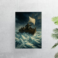 Ernest Shackleton lifeboat through ice crush poster 7