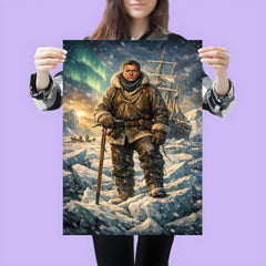 Ernest Shackleton on Endurance ice poster 3