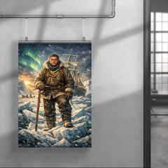 Ernest Shackleton on Endurance ice poster 4