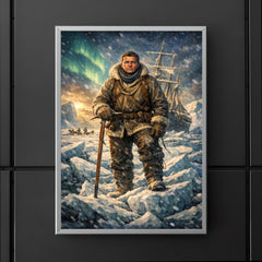 Ernest Shackleton on Endurance ice poster 5