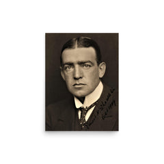 Ernest Shackleton poster on a plain backdrop in size 12"x16".