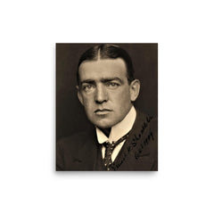 Ernest Shackleton poster on a plain backdrop in size 8"x10".