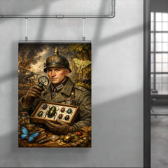 Ernst Junger beetle collector in war uniform poster 4