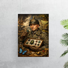 Ernst Junger beetle collector in war uniform poster 7