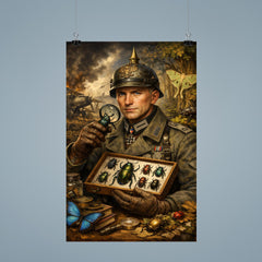 Ernst Junger beetle collector in war uniform poster 9