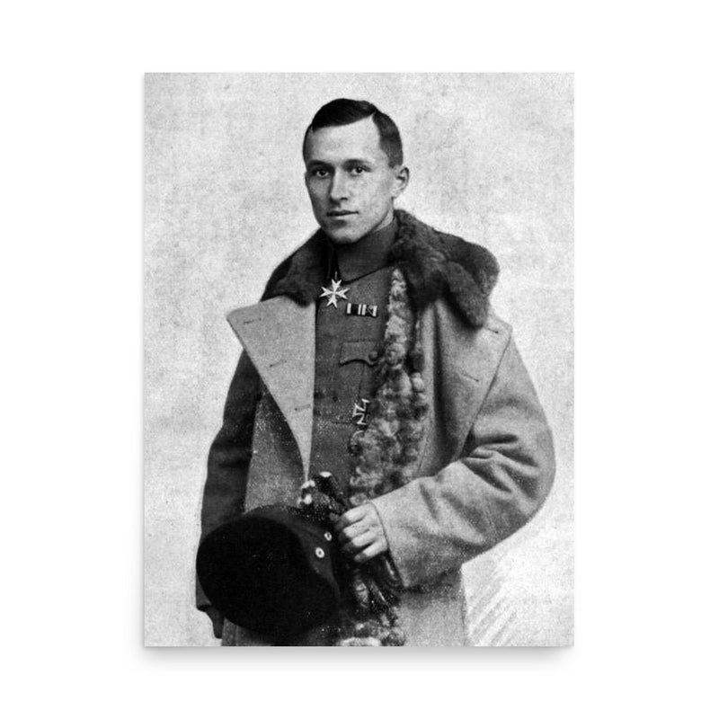 Ernst Junger poster on a plain backdrop in size 18