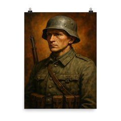 Ernst Junger poster on a plain backdrop in size 8"x10".
