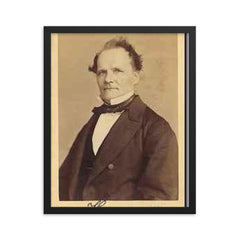 Ernst Kummer framed print on a plain backdrop in size 16"x20".