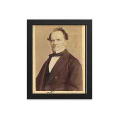 Ernst Kummer framed print on a plain backdrop in size 8"x10".