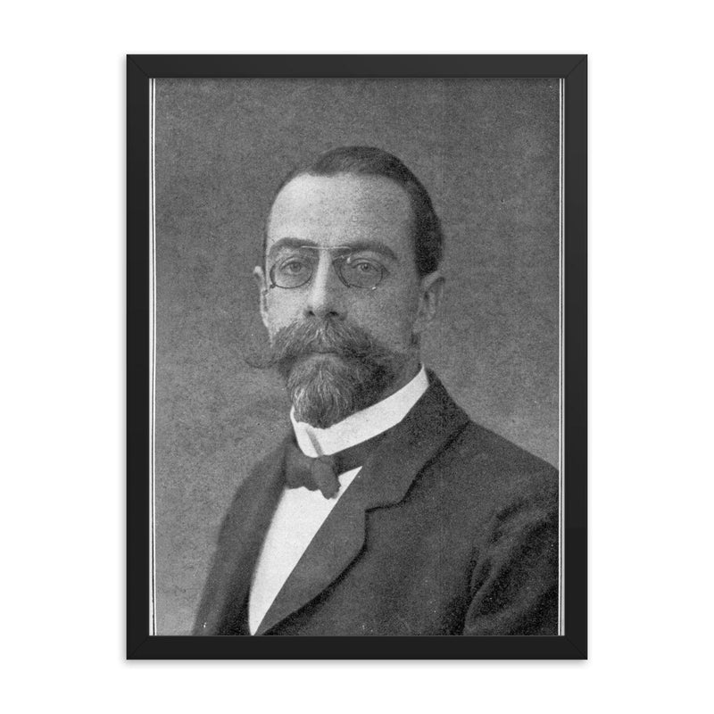 Ernst Meumann framed print on a plain backdrop in size 18