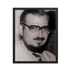 Estanislao Zuleta framed print on a plain backdrop in size 16"x20".