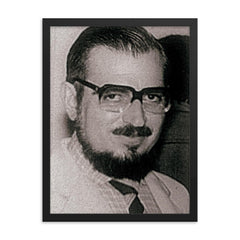 Estanislao Zuleta framed print on a plain backdrop in size 18"x24".