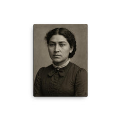 Esther Lucero canvas print on a plain backdrop in size 12"x16".