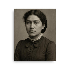 Esther Lucero canvas print on a plain backdrop in size 16"x20".